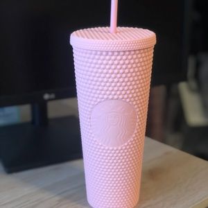 NWT 2020 Starbucks pink studded tumbler